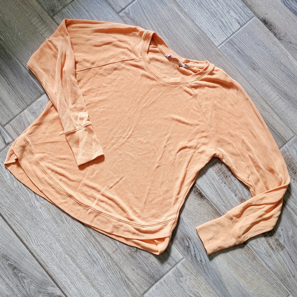 Athleta sweatshirt, creamscicle orange, M